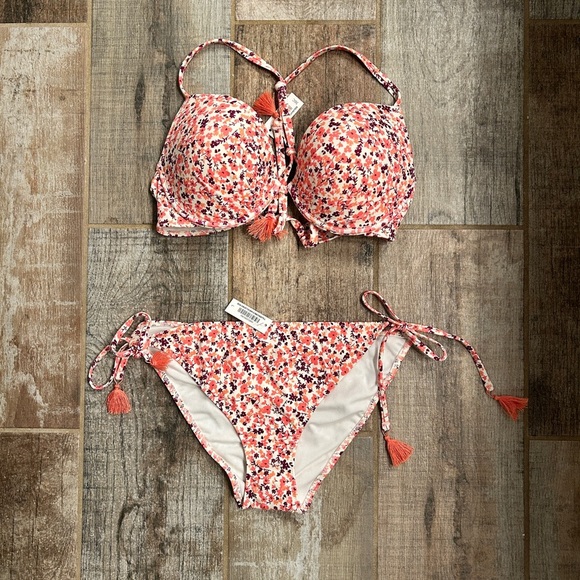 🆕 NWT ADORE ME TWO PIECE BATHING SUIT Laila Push Up - Picture 11 of 11